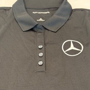 Port Authority Charcoal Polo Shirt with Mercedes-Benz  Logo